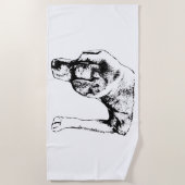 Shoreline Scout Pup ビーチタオル (正面)