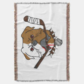 SHORESY Sudbury Bulldogs スローブランケット (正面縦)