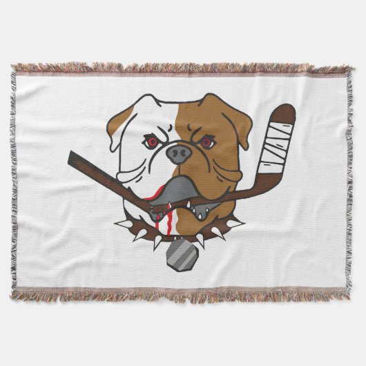 SHORESY Sudbury Bulldogs スローブランケット (正面)