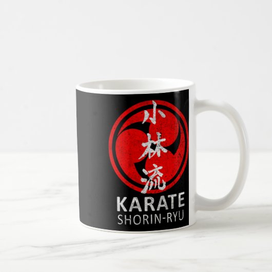 Shorin Ryu Karate Symbol Kanji Japan Martial Art V コーヒーマグカップ (右)