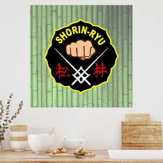 Shorin-Ryu Okinawa Karate Poster ポスター (キッチン)