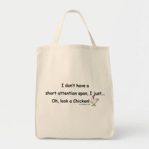 Short Attention Span Chicken トートバッグ