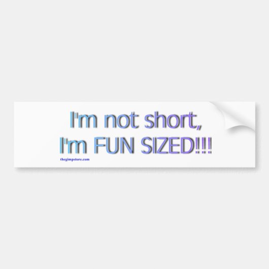 short_funsize バンパーステッカー (正面)