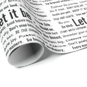 Short Inspirational Quotes On White ラッピングペーパー (ロールコーナー)