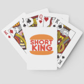 Short King Funny Minimal Design トランプ (裏面)