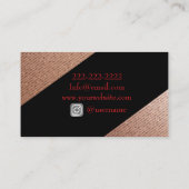 Short Red Hair And Gold Beauty 名刺 (裏面)