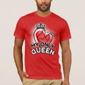 Short Sleeve T-Shirt : My Only Queen (red) Tシャツ (正面)