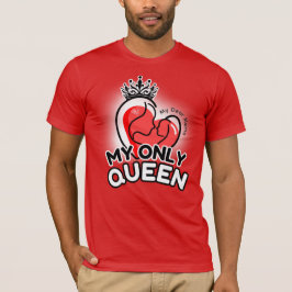 Short Sleeve T-Shirt : My Only Queen (red) Tシャツ
