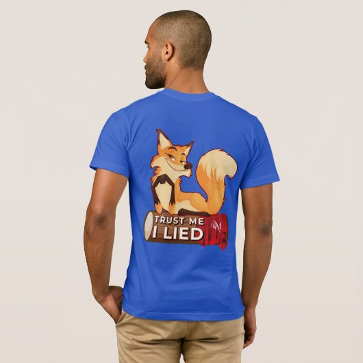 Short Sleeves T-Shirt : Trust Me (blue) Tシャツ (裏面フル)