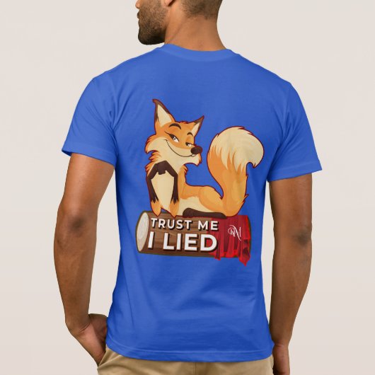 Short Sleeves T-Shirt : Trust Me (blue) Tシャツ (裏面)