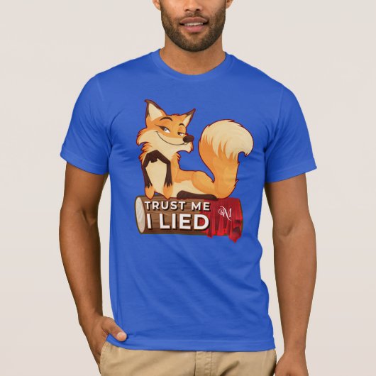 Short Sleeves T-Shirt : Trust Me (blue) Tシャツ (正面)