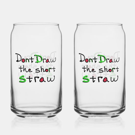 Short Straw Glass ガラス缶 (正面)