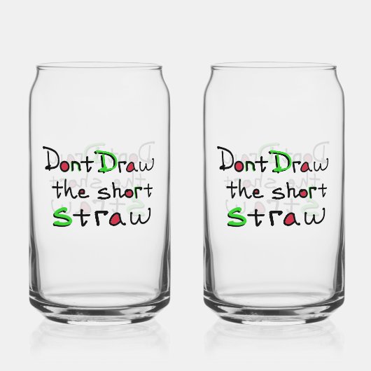 Short Straw Glass ガラス缶 (裏面)