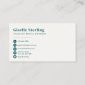 Short Term Rental Photo | Vacation Rental Manager  名刺 (裏面)