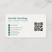 Short Term Rental QR Code Professional 名刺 (裏面)