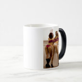 ShortBusのバニーの熱Bodのマグ! モーフィングマグカップ (正面右)