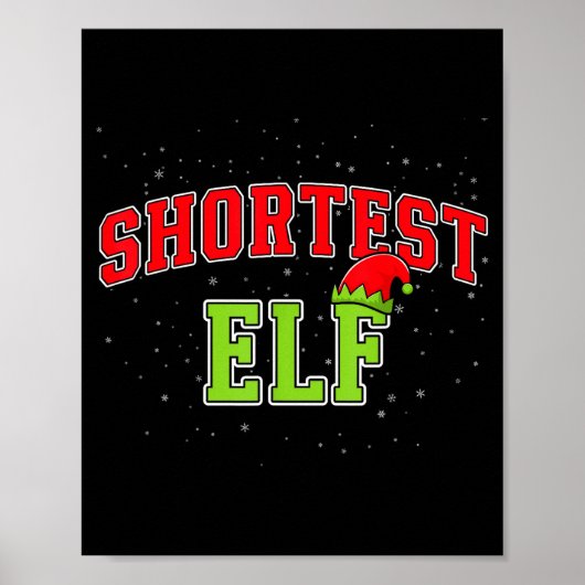 Shortest Elf Christmas Family Matching Group Xmas  ポスター (正面)
