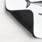 Shortfinのアオザメ鮫のイラストレーション マウスパッド (コーナー)