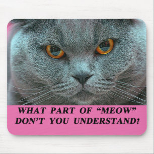 Shorthairの青いイギリスのmousepad マウスパッド