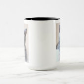 Shorthair灰色のイギリスの猫 マグカップ (中央)