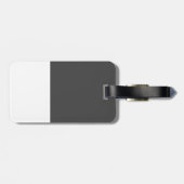 Shorthair灰色のイギリスの猫 ラゲッジタグ (裏面横)