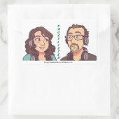 SHORTLISTEDスタンプ 長方形シール (バッグ)