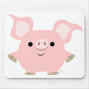Shortyの漫画のブタのmousepad マウスパッド