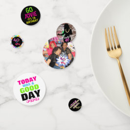 Shorty's 40│レトロヒップホップ誕生日写真紙吹雪 コンフェッティ