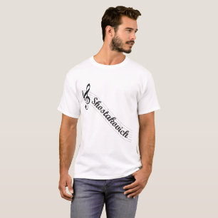 Shostakovichのクラシック音楽の高音域 Tシャツ