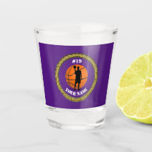 Shot Glass Basketball Player – 名前と番号の追加