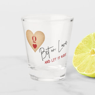Shot Glass Bet on Love, Casino Party/Wedding ショットグラス