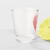 Shot Glass Heart Fingerprint – Unique Love Print  ショットグラス (左)