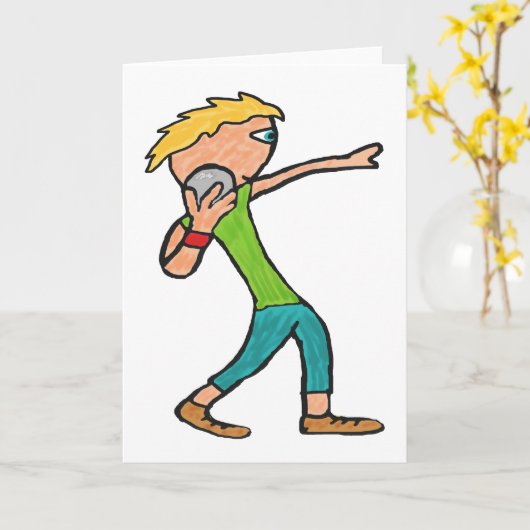 Shot Put カード (黄色い花)