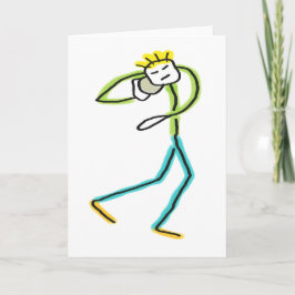 Shot Put Stickman サンキューカード