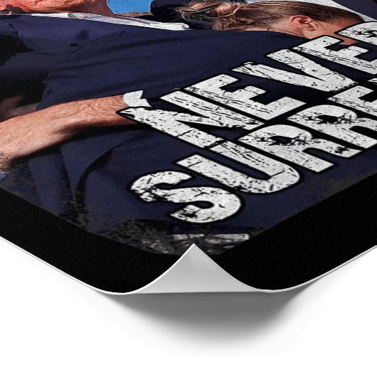 Shot Shirt 2024 Rally - Never Decorate ポスター (角)