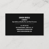 Shotgunデザイン、Gunsmith、Gunstore 名刺 (裏面)