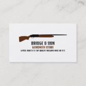 Shotgunデザイン、Gunsmith、Gunstore 名刺 (正面)