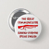 Shotgun Communicator素晴らし Everyone英話語 缶バッジ (正面&裏面)