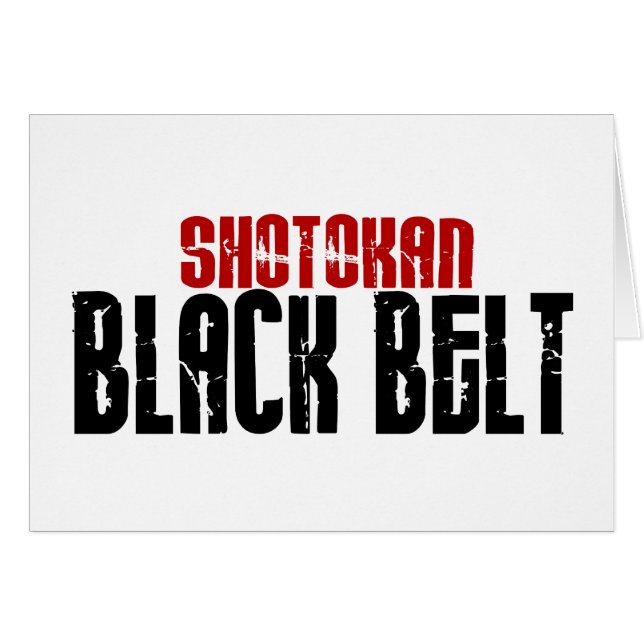 Shotokanの黒帯の空手 (正面横)