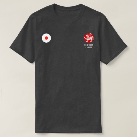 Shotokan Karate Japan Flag Tシャツ (デザイン正面)