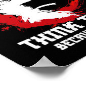 Shotokan Karate Practicioner Think Twice Shotokan  ポスター (角)
