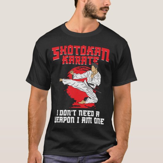Shotokan Symbol Training Weapon Instructor Shotoka Tシャツ (正面)