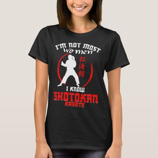 Shotokan Tiger Woman Girl Lady Practicioner Shotok Tシャツ (正面)