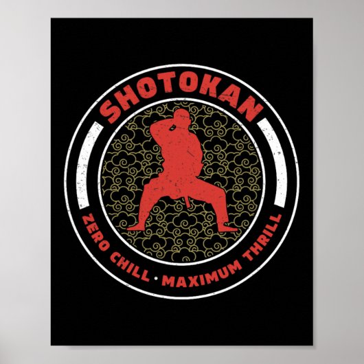 Shotokan Zero Chill Maximum Thrill Funny Shotokan  ポスター (正面)