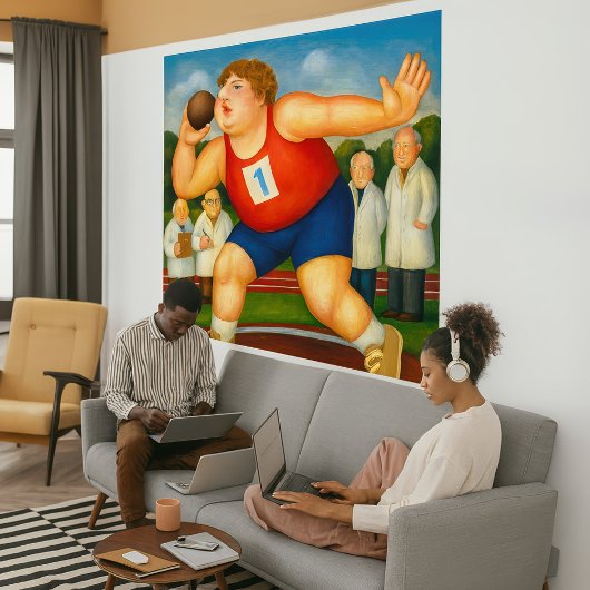 Shotput - Large Wrapped Canvas Art Print キャンバスプリント