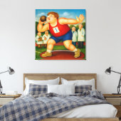 Shotput - Large Wrapped Canvas Art Print キャンバスプリント (インサイチュ (寝室))
