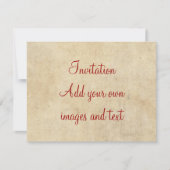 Should I compare thee to a summer's day? 招待状 (正面)