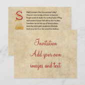 Should I compare thee to a summer's day? 招待状 (正面/裏面)