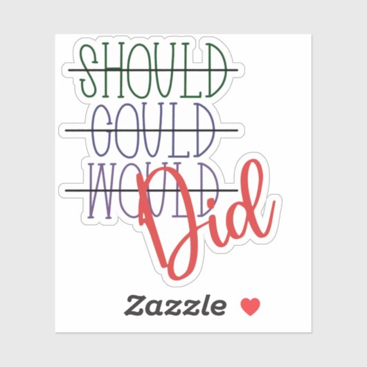Should Would Did Sticker シール (シート)