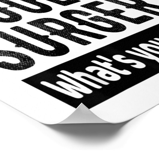 Shoulder Surgery Recovery Quote Funny Get Well Soo ポスター (角)